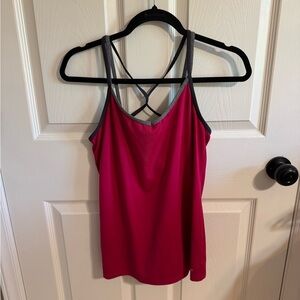 Workout tank built in bra
